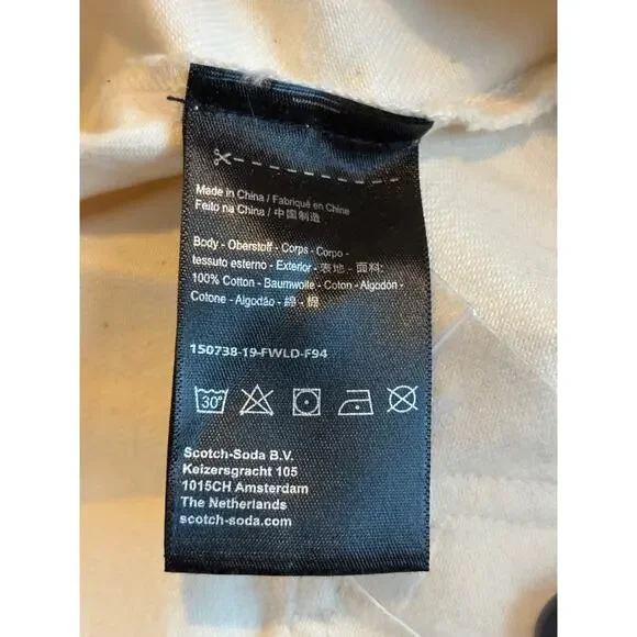 NWT Scotch & Soda A.M.S. x BLAUW Brutus Jumpsuit Cotton GRAPHICS Utility $245 L - Picture 14 of 15